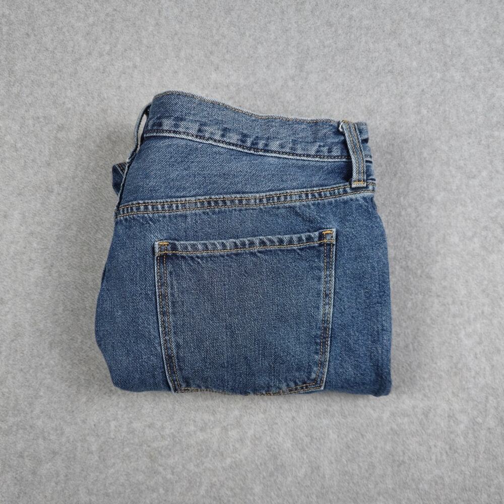Old Navy Womens 14 High Rise Slouchy Straight Button Fly Jeans 36x25